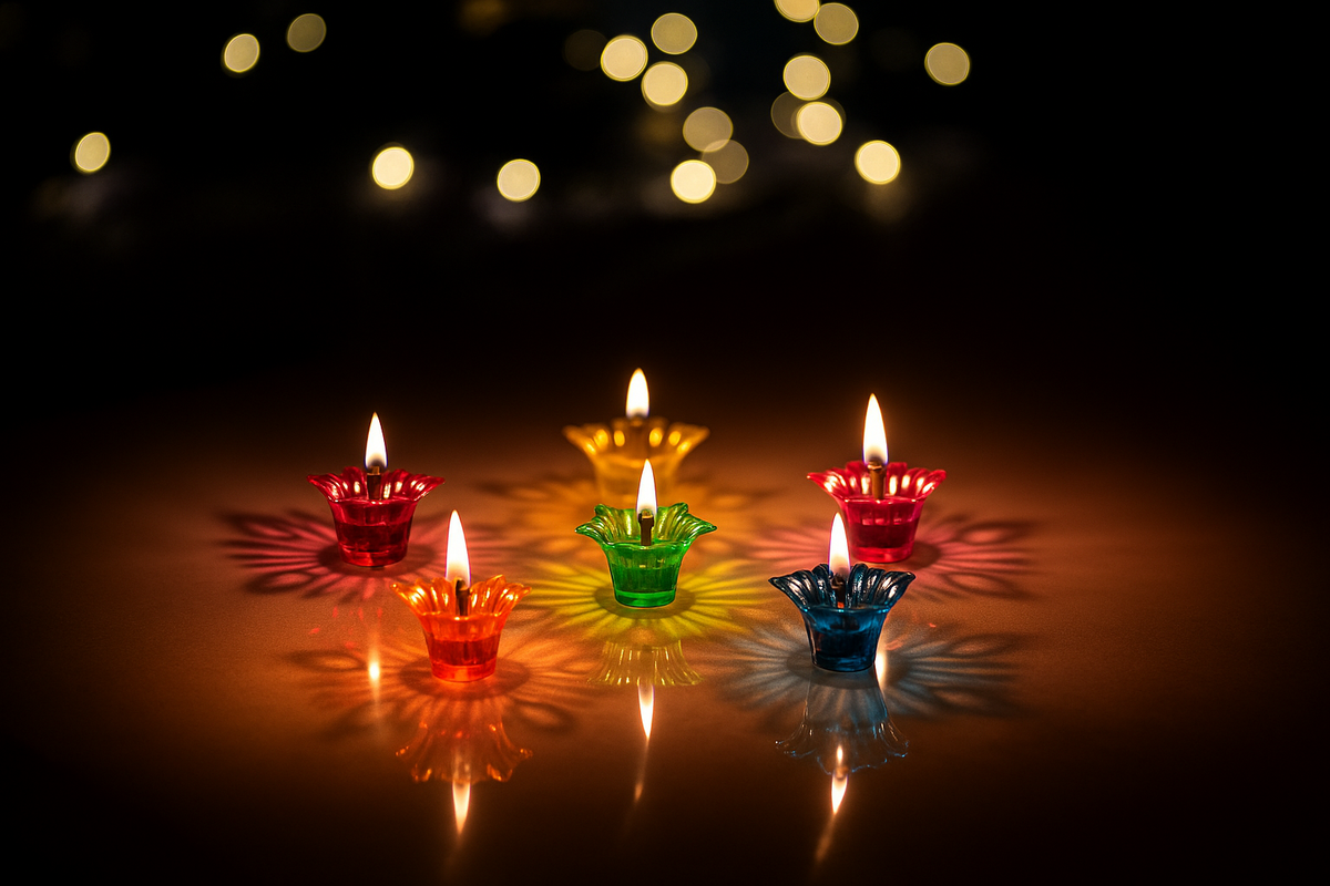 3D REFLECTIVE DIYA (Pack of 25)