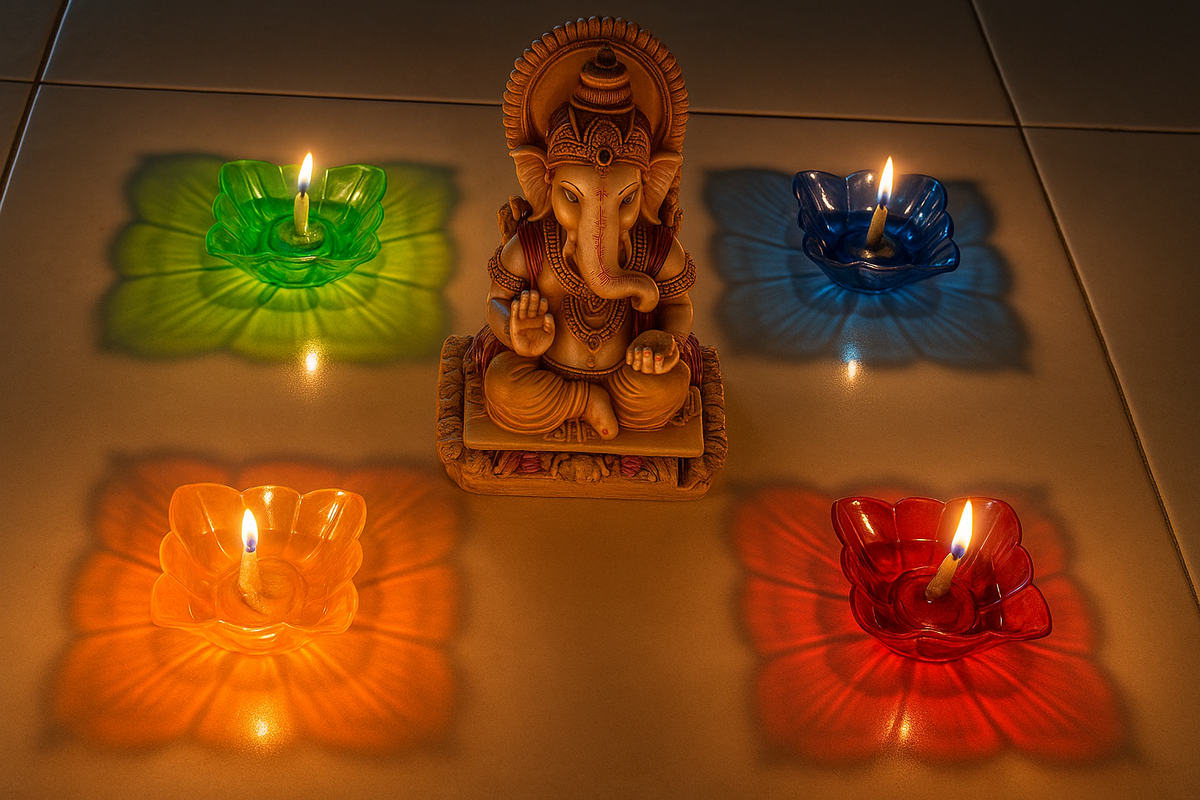 3D REFLECTIVE DIYA (Pack of 25)