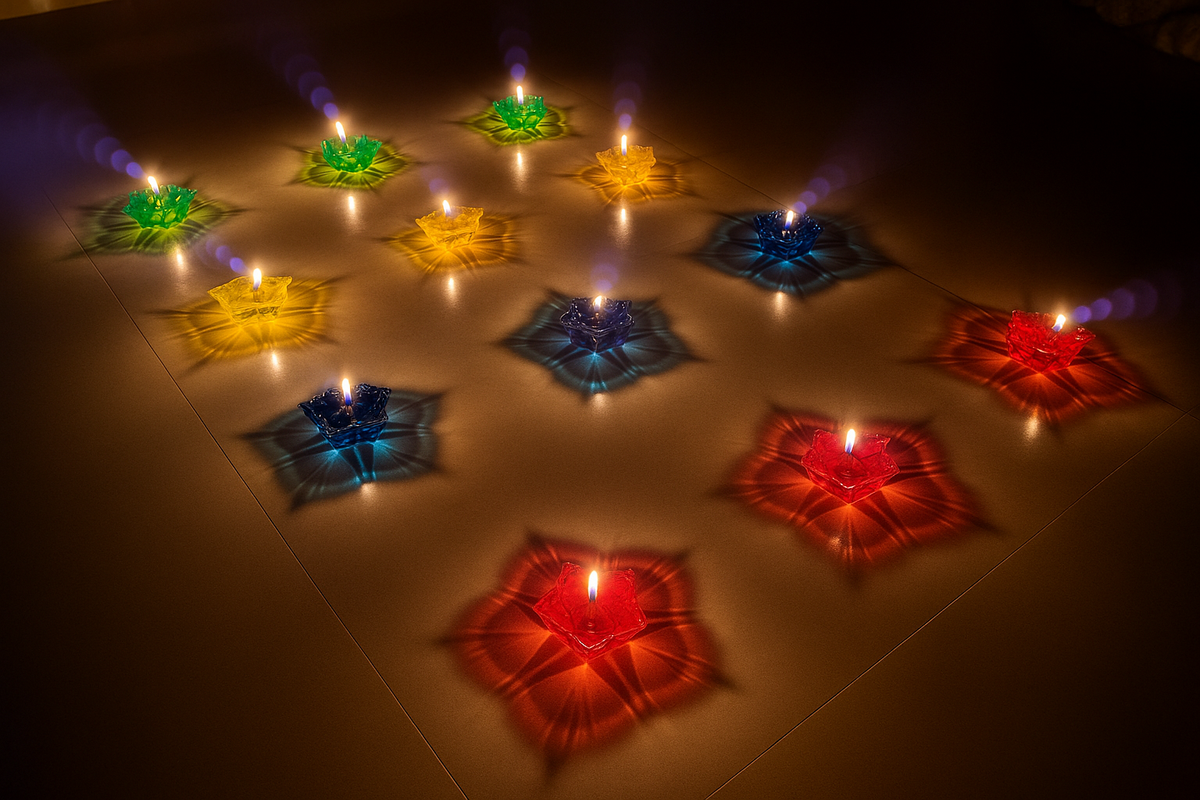 3D REFLECTIVE DIYA (Pack of 25)